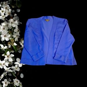 Verve Ami Blue Cropped Cardigan